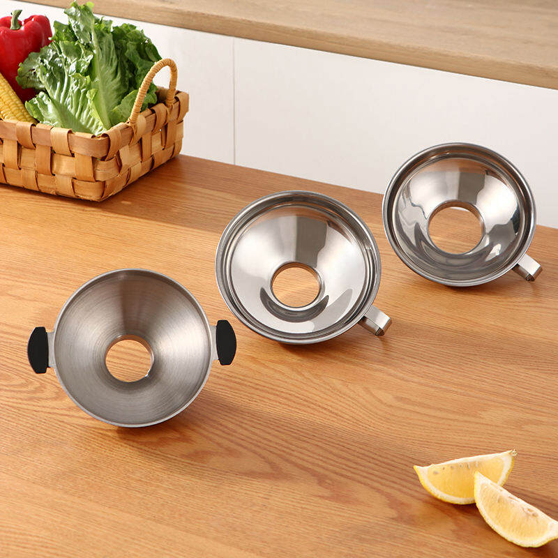 Phễu Miệng Rộng Inox Dày 304 Phễu Đựng Thực Phẩm Đựng Kim Chi Lọc Cỡ Lớn Cỡ Lớn Gia Dụng Phễu Miệng Lớn