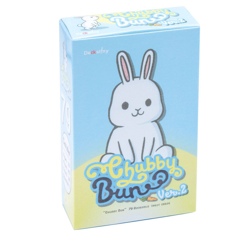 Chubby Bun Rabbit Tarot Thẻ Board Game Tiếng Anh Thỏ Đáng Yêu Thái Lan Tarot