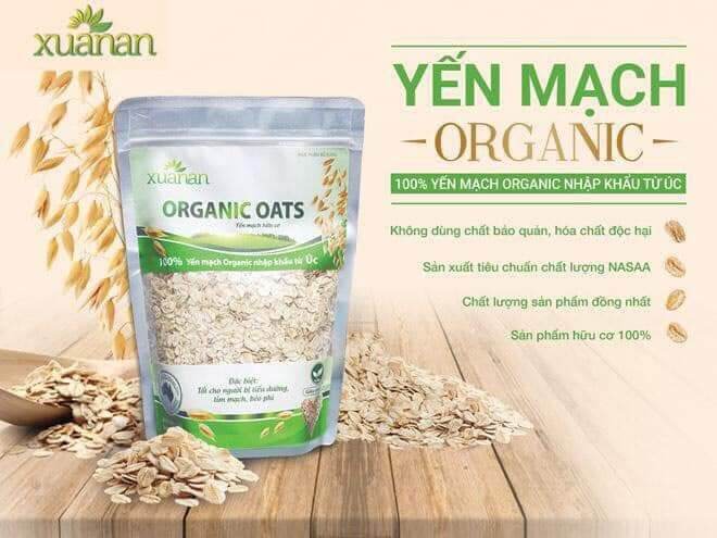 Yến Mạch Hữu Cơ organic Xuân An 400Gr (Tặng kèm)
