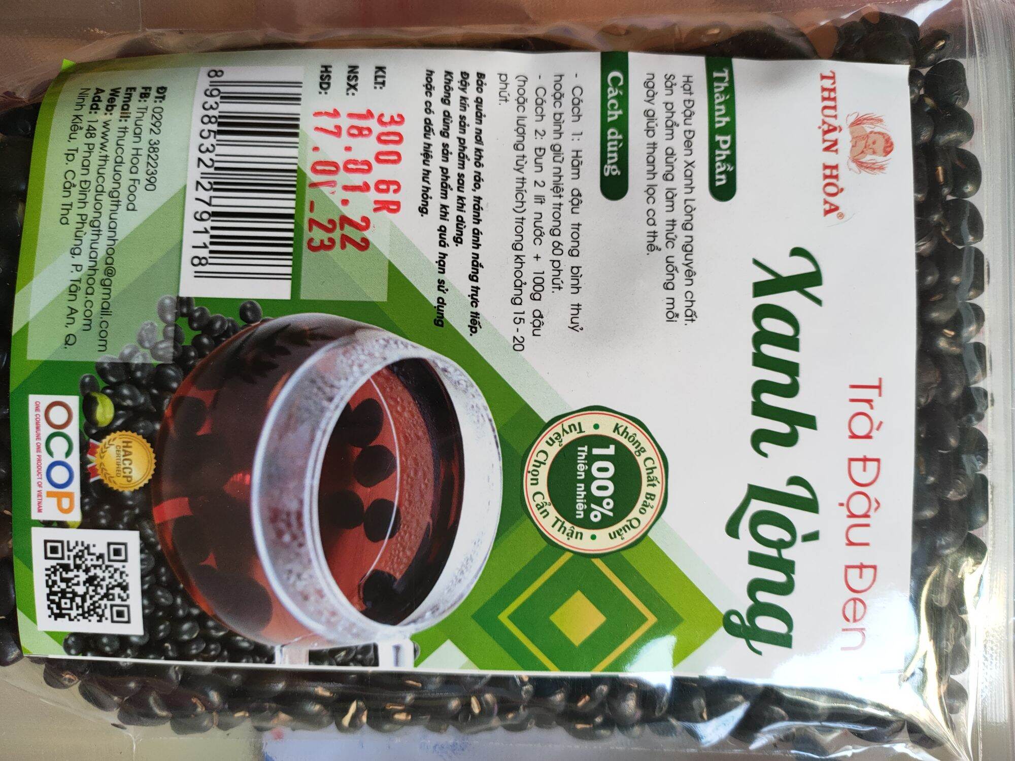Trà đậu đen xanh lòng thuận hoà 300gr
