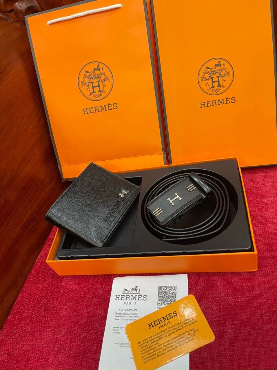 Sét thắt lưng ví nam full box thẻ