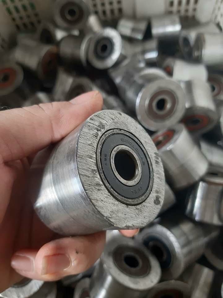 Lulo thép máy duỗi sắt ( con lăn thép) ( 1bộ 8 con lăn)