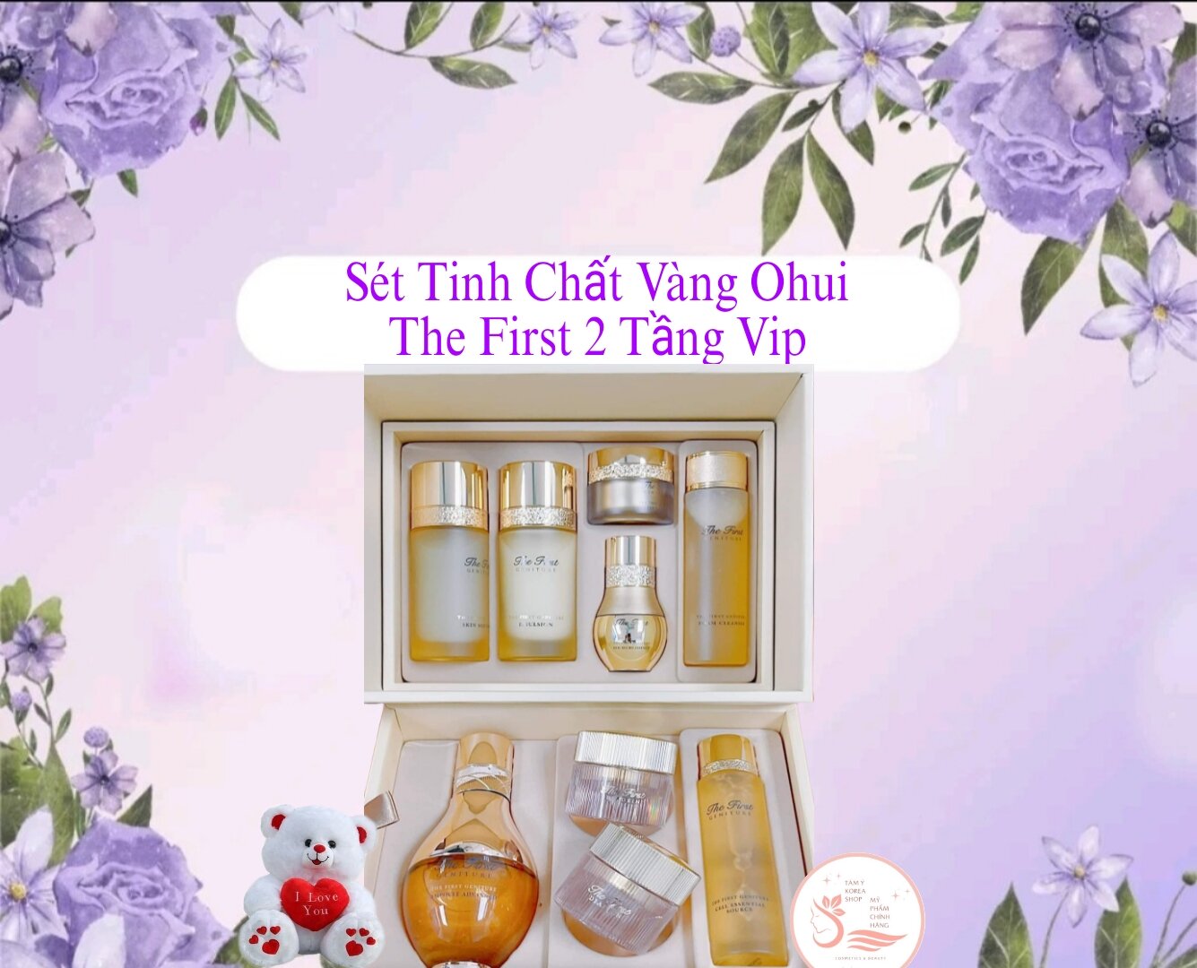 Sét Tinh Chất Vàng Ohui The First Vip 2 Tầng