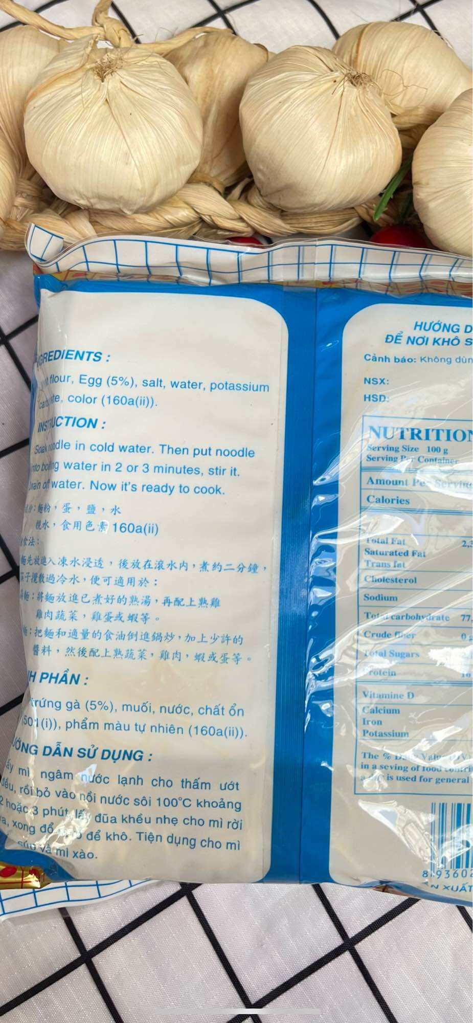 MÌ HỘT GÀ ( MÌ TRỨNG GÀ ) DU HƯNG PHONG 454GRAM