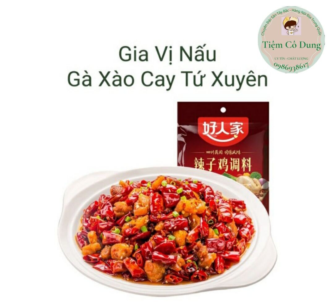 Sốt gà cay tê tứ xuyên _ gia vị trung quốc