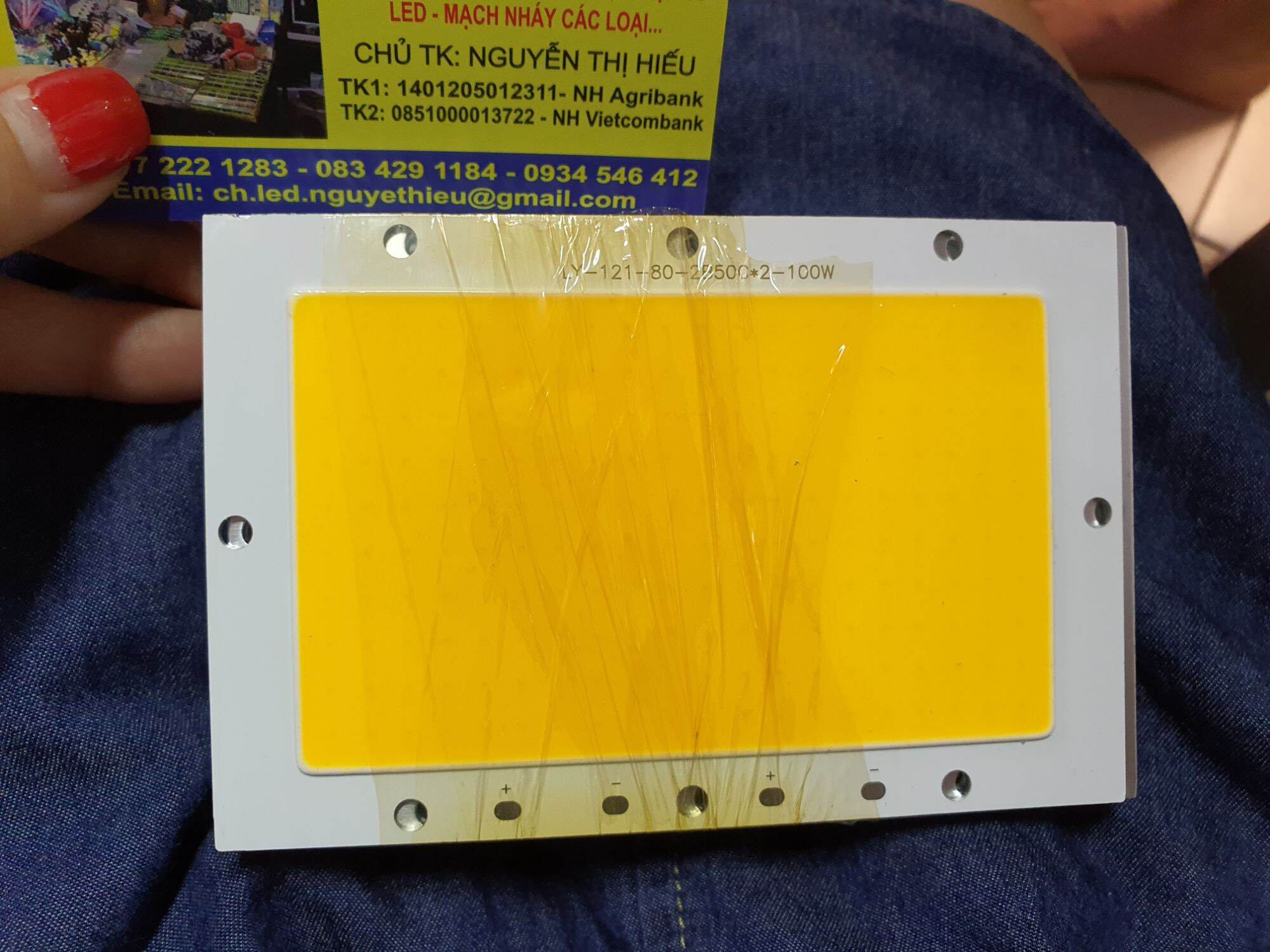 nhân led 100w dùng chấn lưu