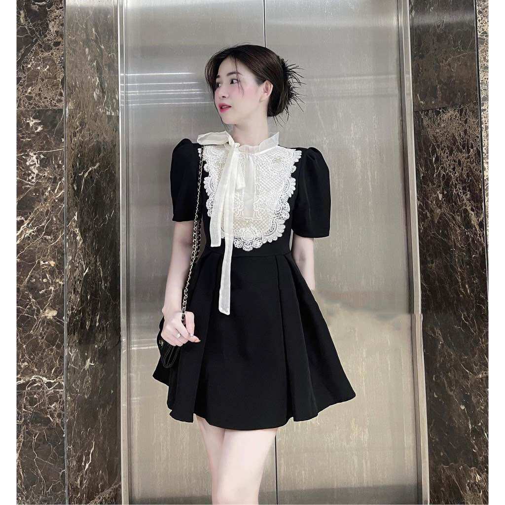 (SHOP TÁO ĐỎ BIGSIZE 50KG ĐẾN 90KG) đầm xoè ngắn phối ren