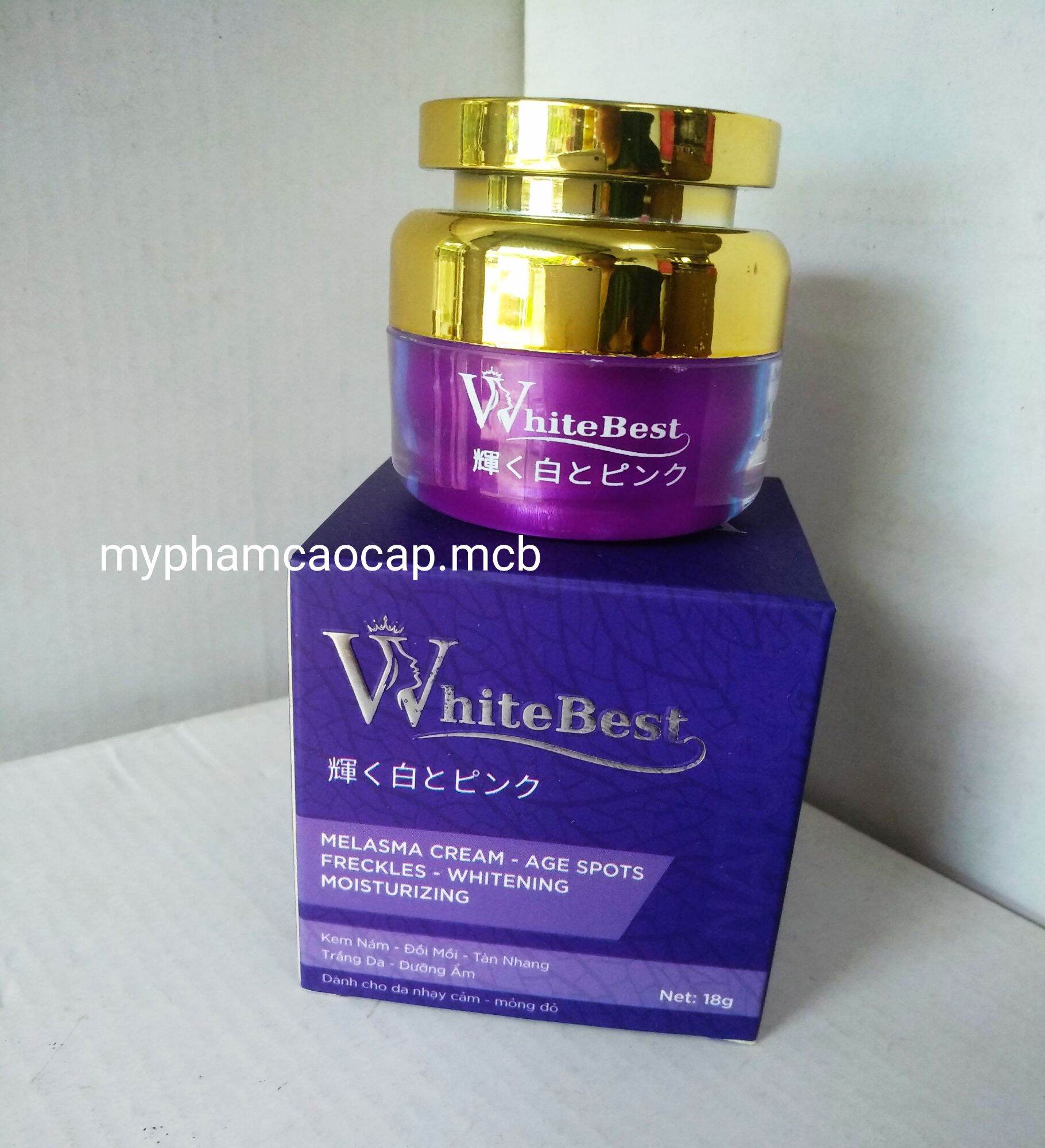 Kem white best nám đồi mồi tàn nhang trắng da dưỡng ẩm 18g