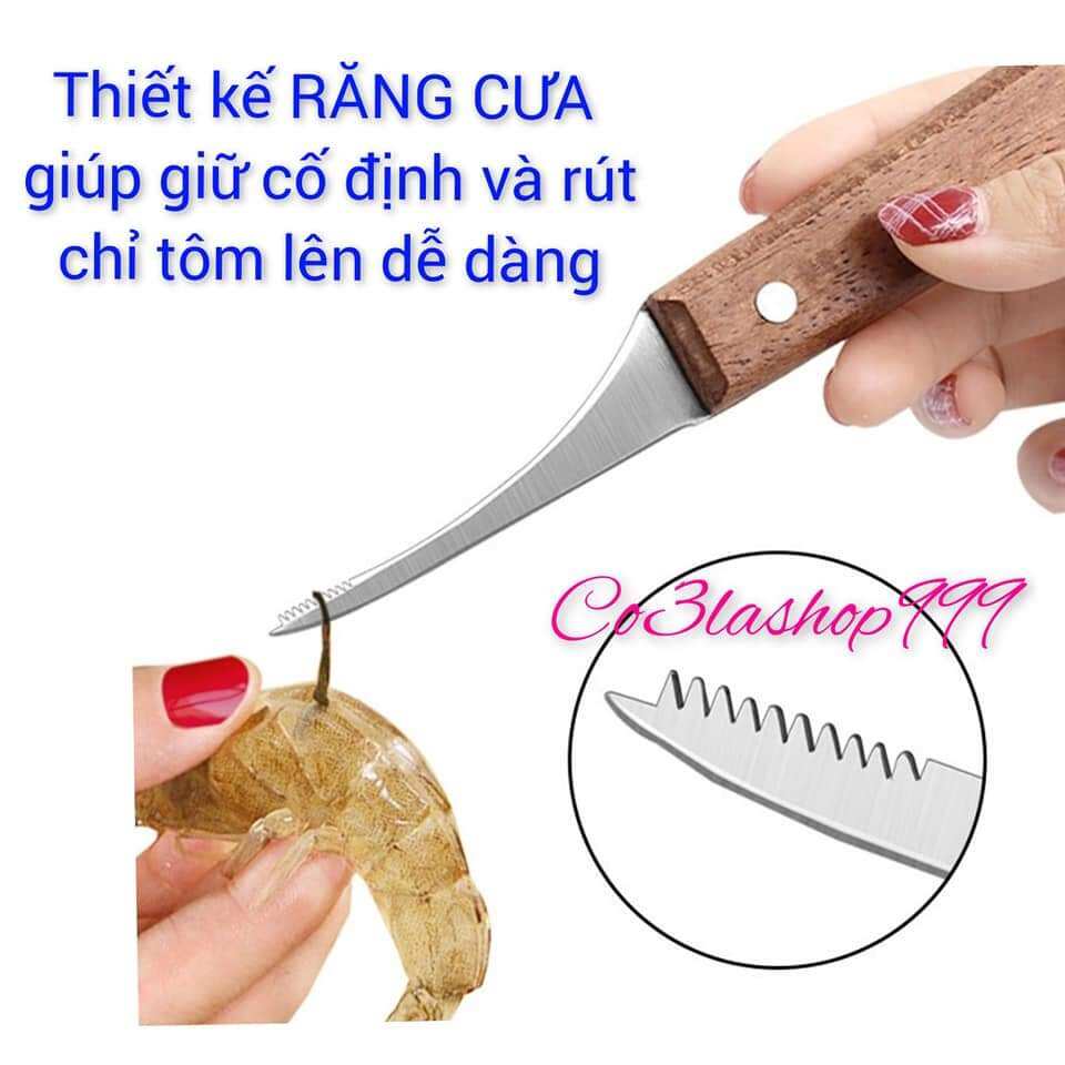 Dao rút lấy chỉ tôm, rạch chẻ đôi tôm nhiều mẫu (1 CÁI)