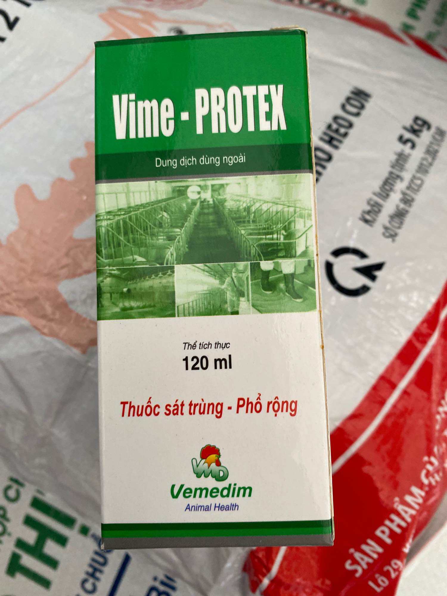 Vime- protex 120ml sát trùng chuồng trại phổ rộng tẩy trùng dụng cụ chăn nuôi