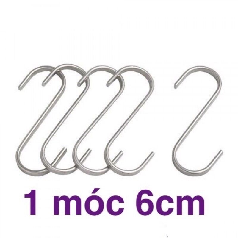 🪝Bán Sỉ_ 100 Cái Móc S Treo đồ (dài 6cm)