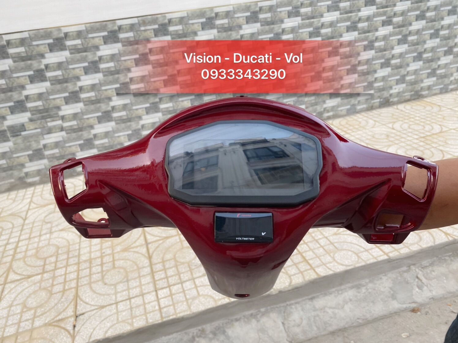 Trọn Bộ Bợ Cổ Vision Chế Đồng Hồ Ducati - Vol