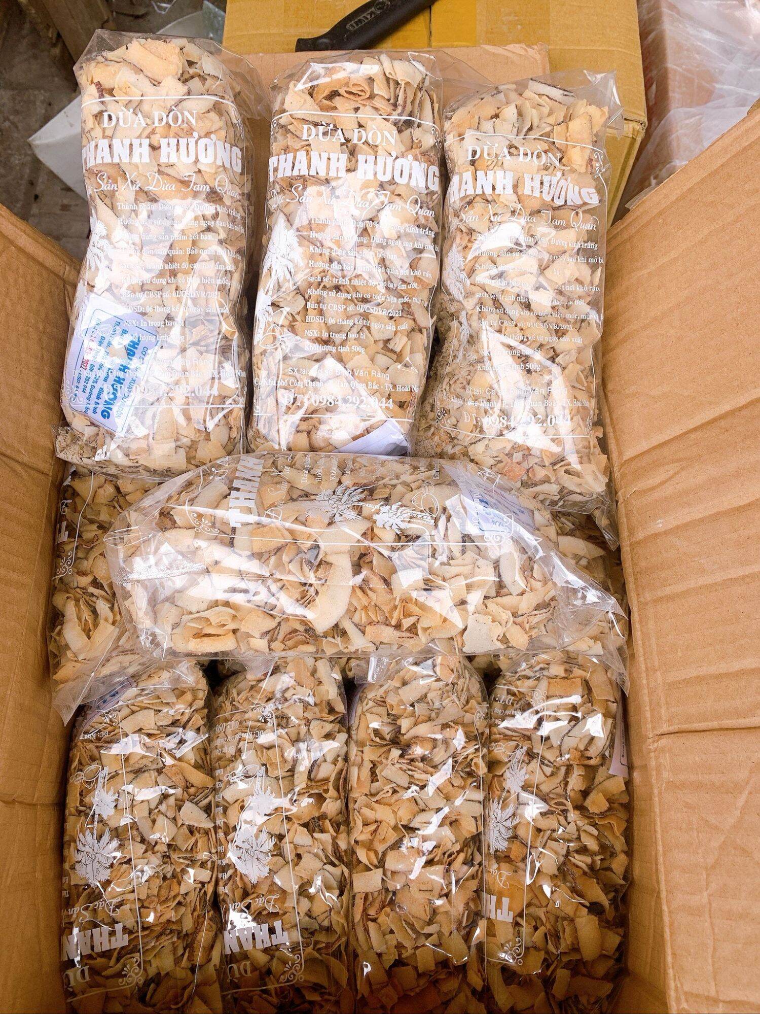 Dừa sấy giòn 500gr