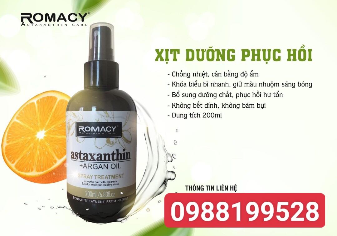 Xịt dưỡng tóc phục hồi romacy 200ml