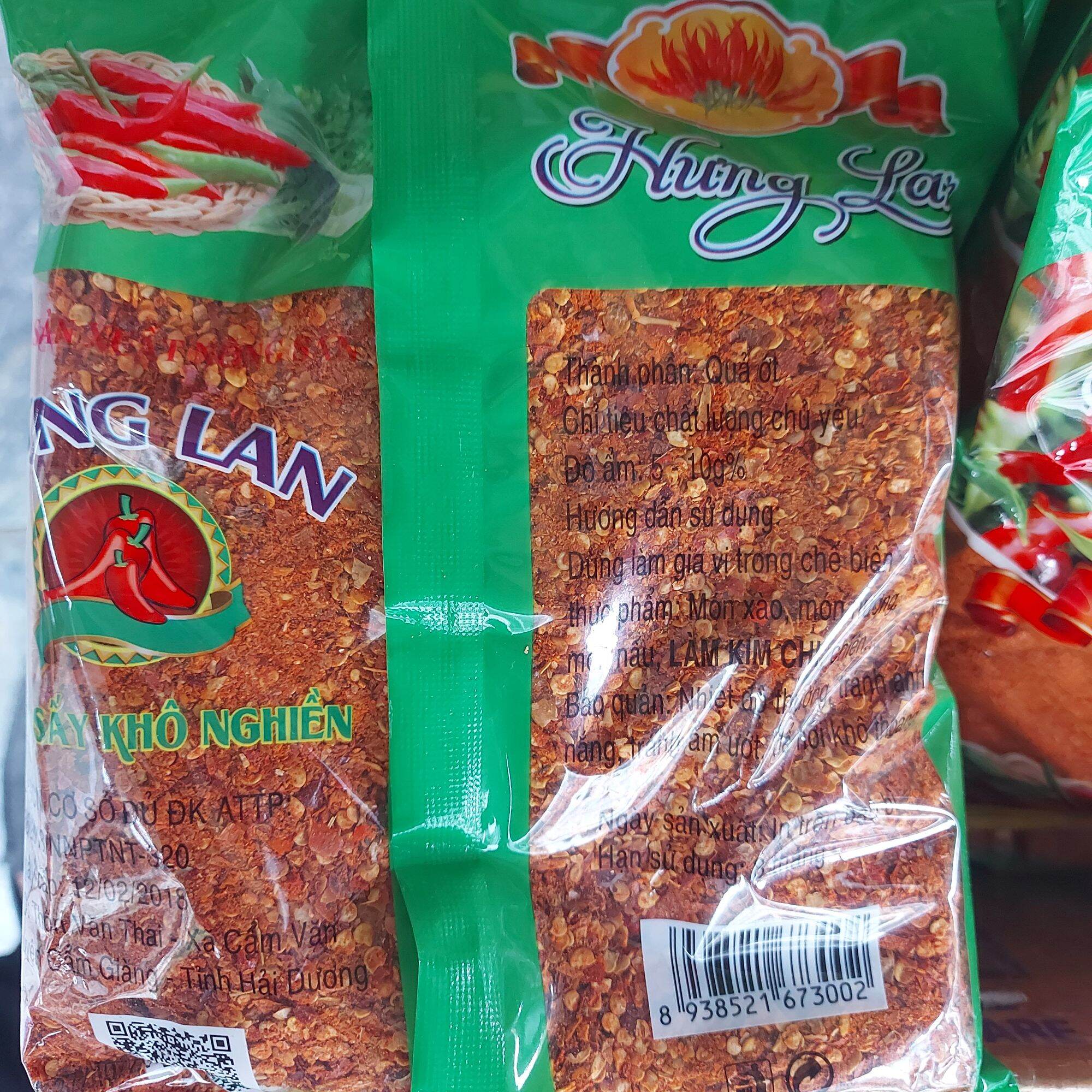 Ớt Sấy Khô Hưng Lan Gói 500g