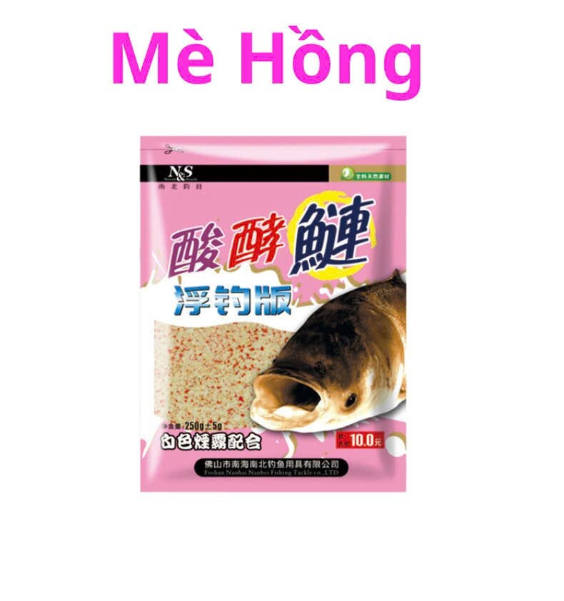 Mồi câu cá mè hồng NS
250gram