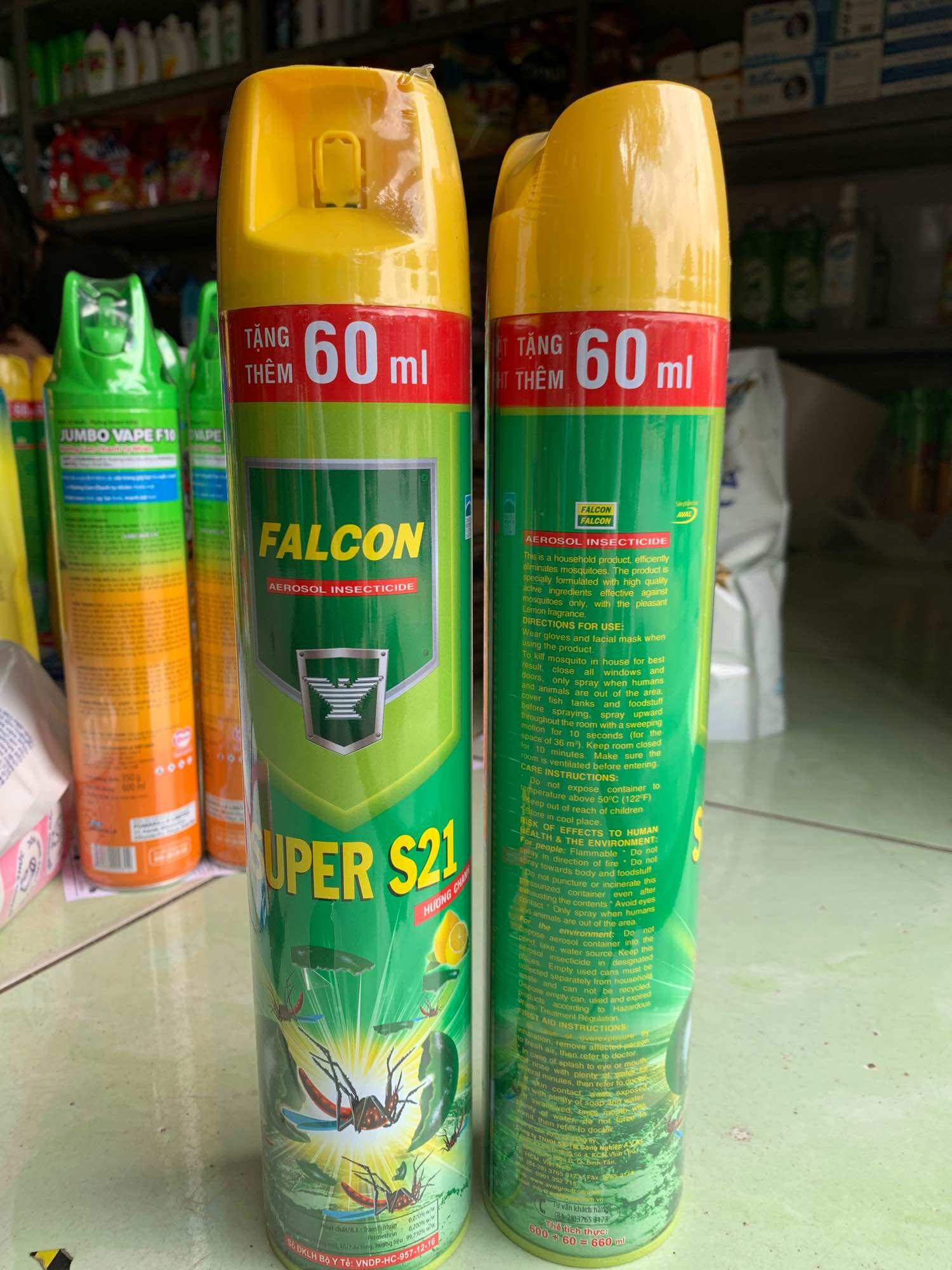Bình xịt muỗi Falcon chai 660ml combo 2 chai