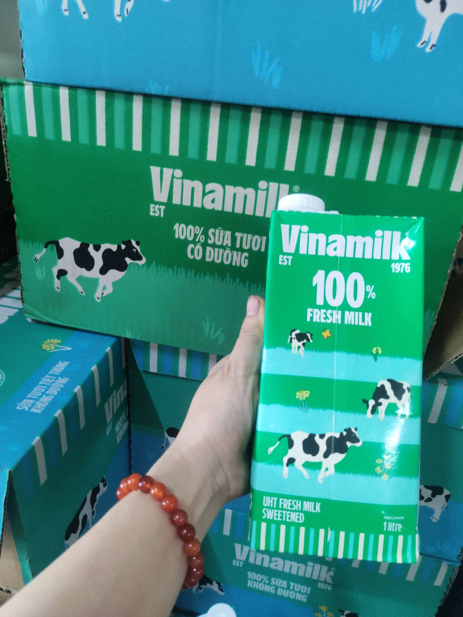 Sữa Tươi Vinamilk 1Lit Có đường