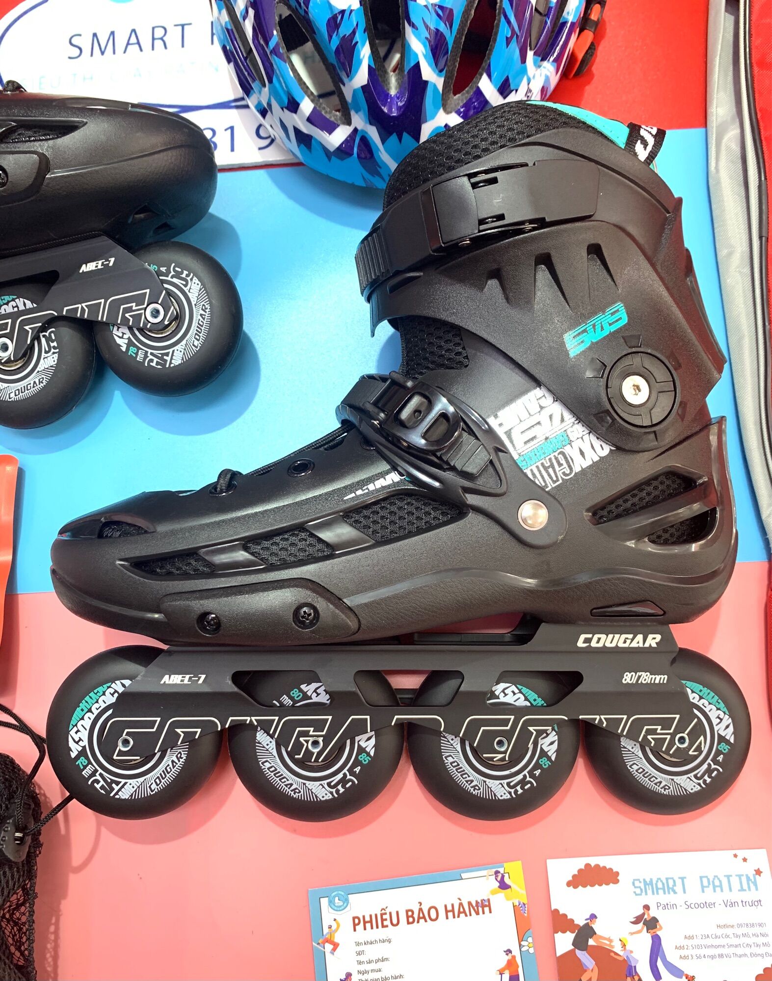 [Tặng tất patin chuyên dụng] Giày Patin Cougar B509 cao cấp, thời thượng,