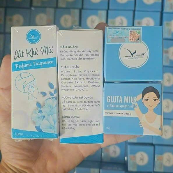 Kem Thâm Nách Gluta Milk ( Khử Thâm , Hôi , Trắng Da Vùng Nách )