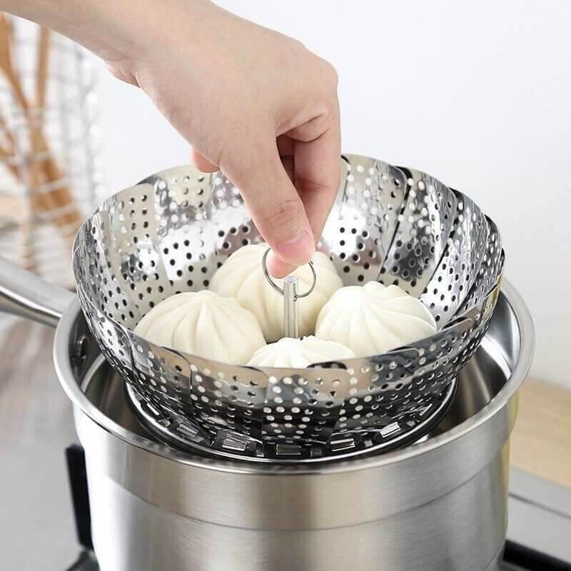 Vỉ hấp inox xòe siêu tiện lợi