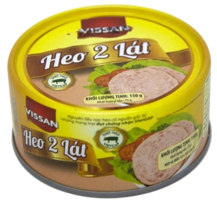 Heo hai lát lon in vissan hộp 150g date mới 2026