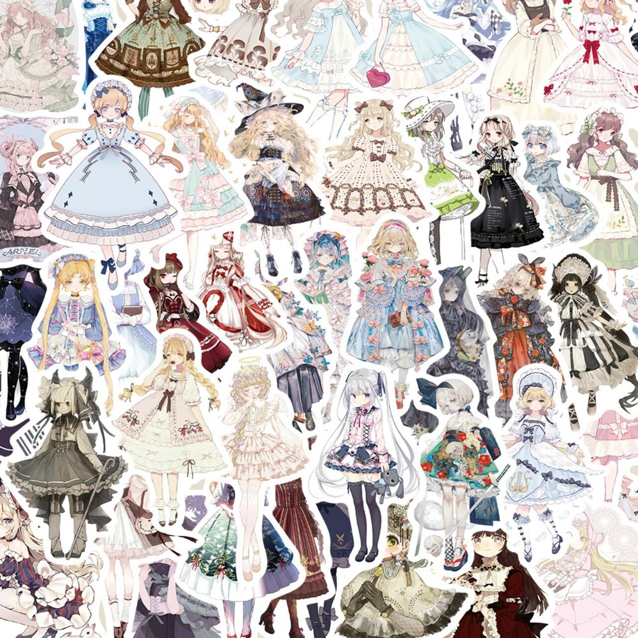 Set 50 miếng sticker hình dán chống nước