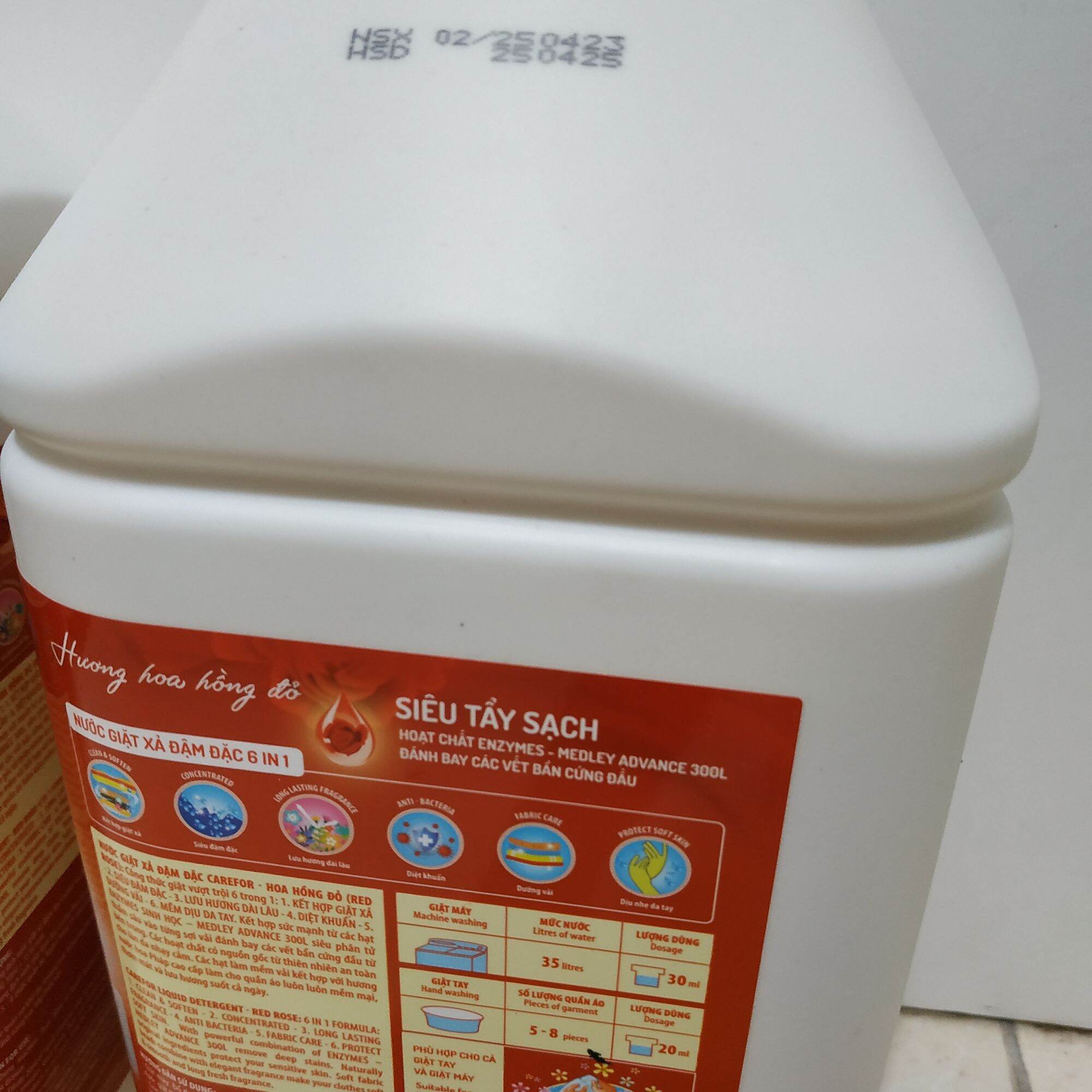 CAREFOR Nước giặt xả đậm đặc Chai 3.5lít
