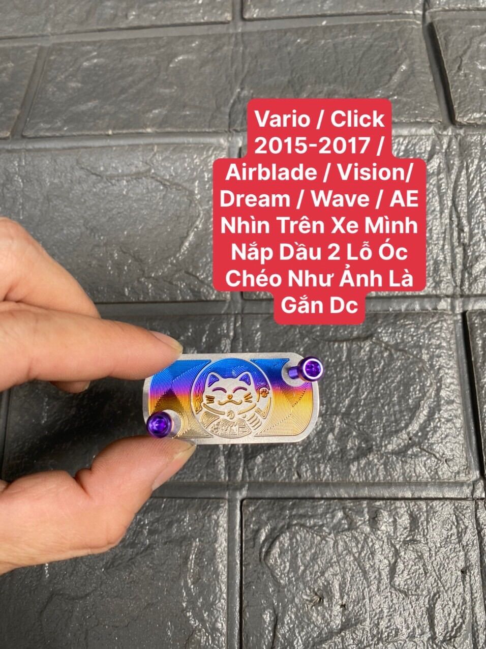 Nắp Dầu Titan Cho Vario,Click,AirBlade,Vision,Sh Mode V.V