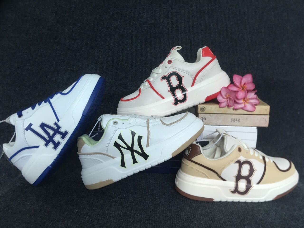 [HCM]Giày sneaker MLB chunky đế cao,giày nữ MLB chunky liner