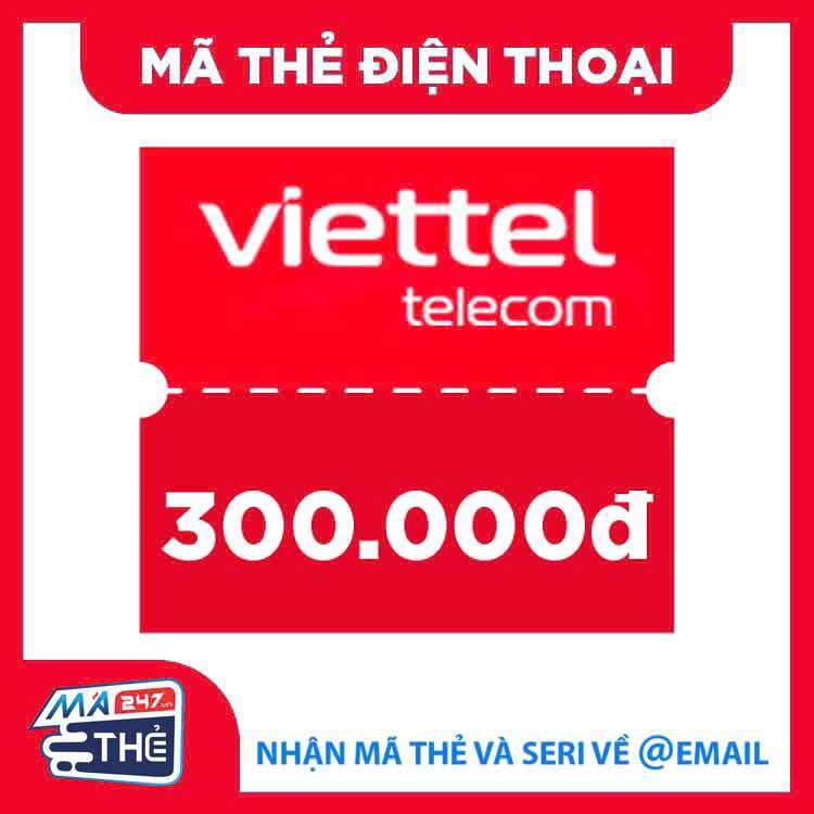 Mã thẻ nạp điện thoại Viettel 300K