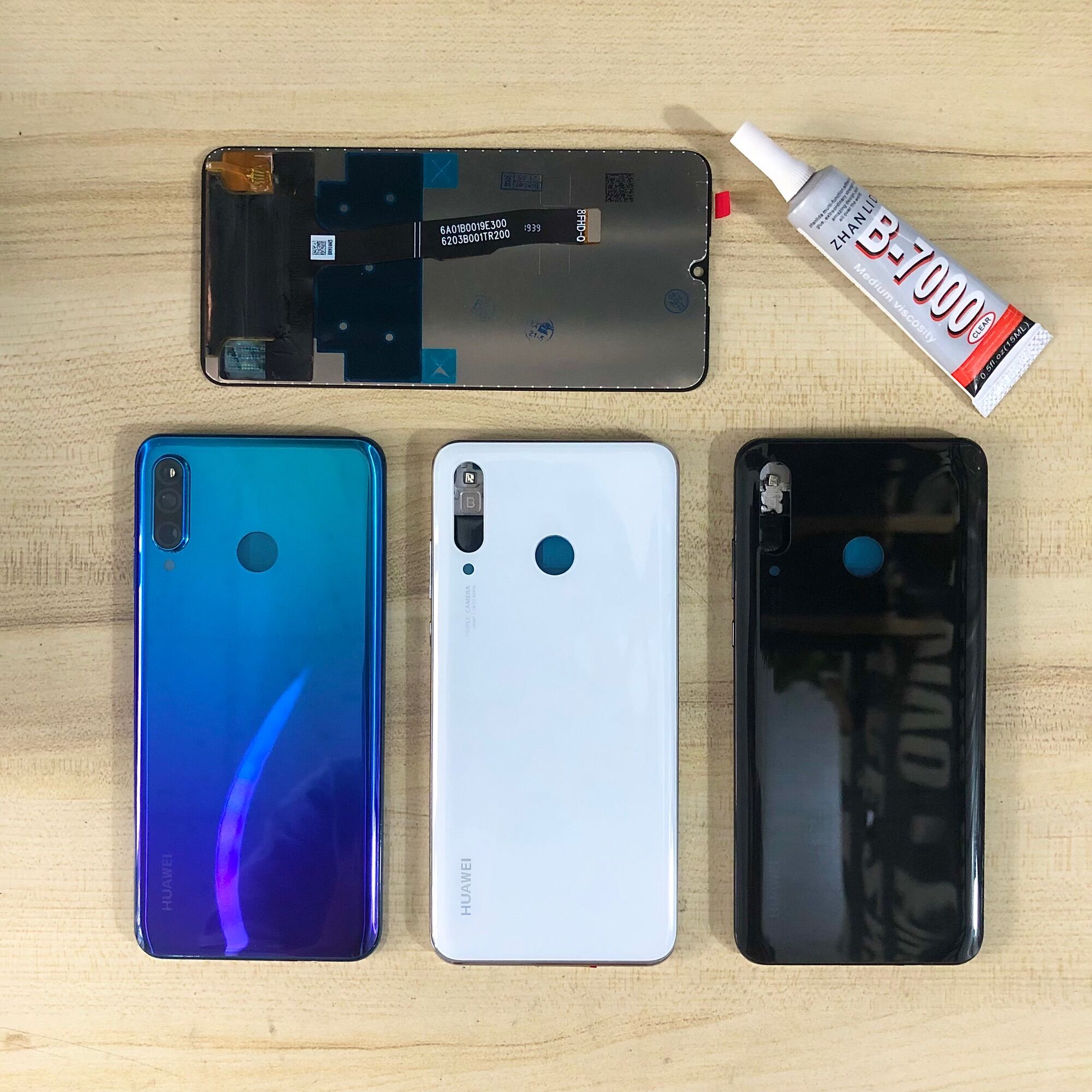 Combo màn hình + bộ vỏ + sườn huawei 4e / p30 lite zin hàng cao cấp.