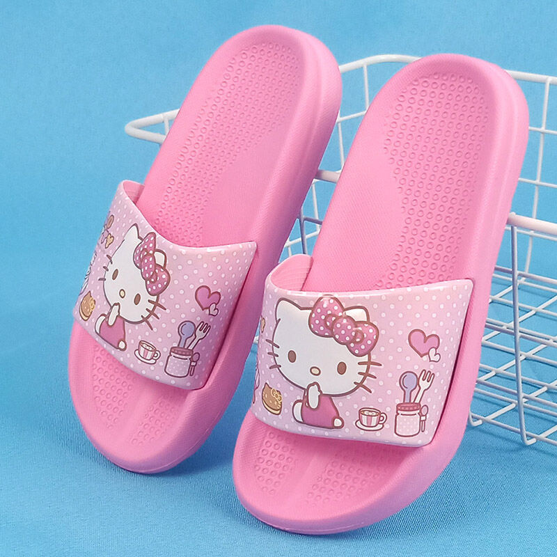 Dép lê trẻ em hello kitty hellokitty dép đi biển mùa hè cho bé gái đế mềm siêu nhẹ chống trượt đáng yêu cho gia đình