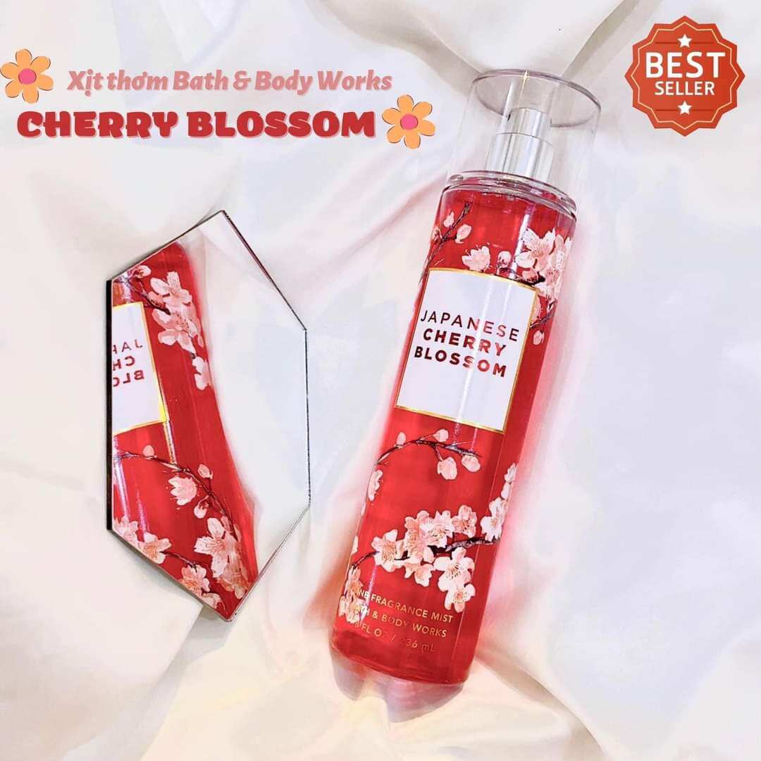 Xịt thơm Bath & Body Works Japanese Cherry Blossom Fine Fragrance Mist Bbw 236ml