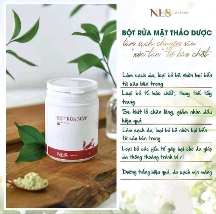 Bột rửa mặt  thiên nhiên Ngọc Linh Sâm handmade