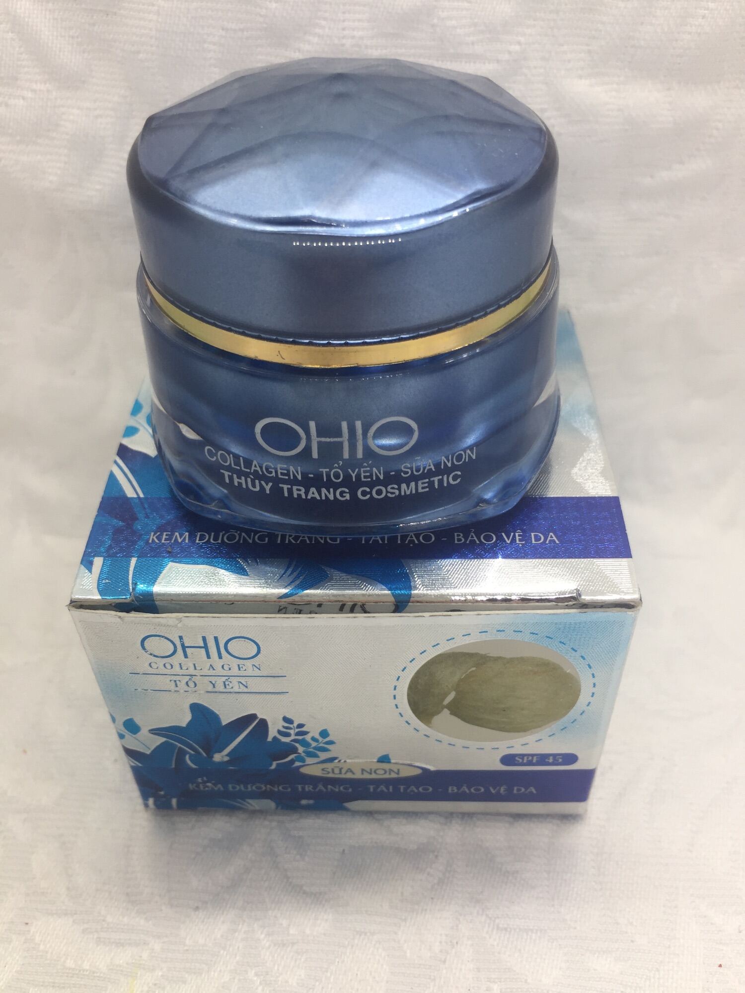 [Hcm]Kem Dưỡng Trắng - Tái Tạo - Bảo Vệ Da Ohio Collagen - Tổ Yến 18G