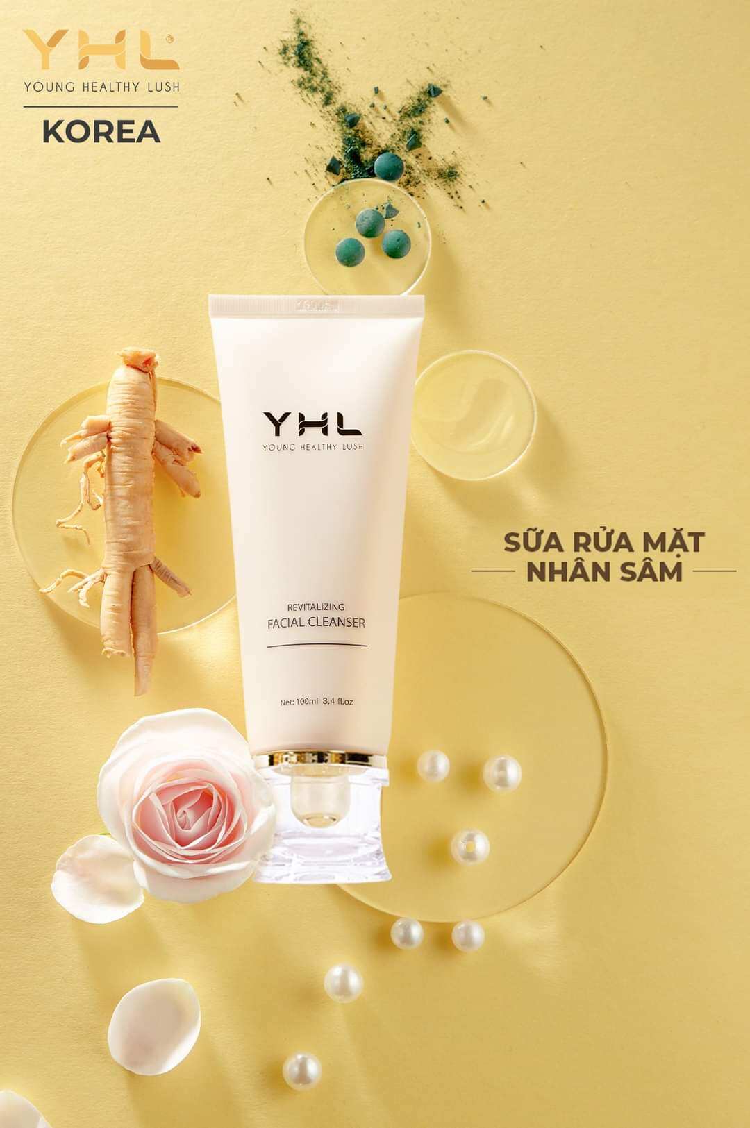 Sữa rửa mặt YHL[ CHÍNH HÃNG SX TẠI HÀN QUỐC]