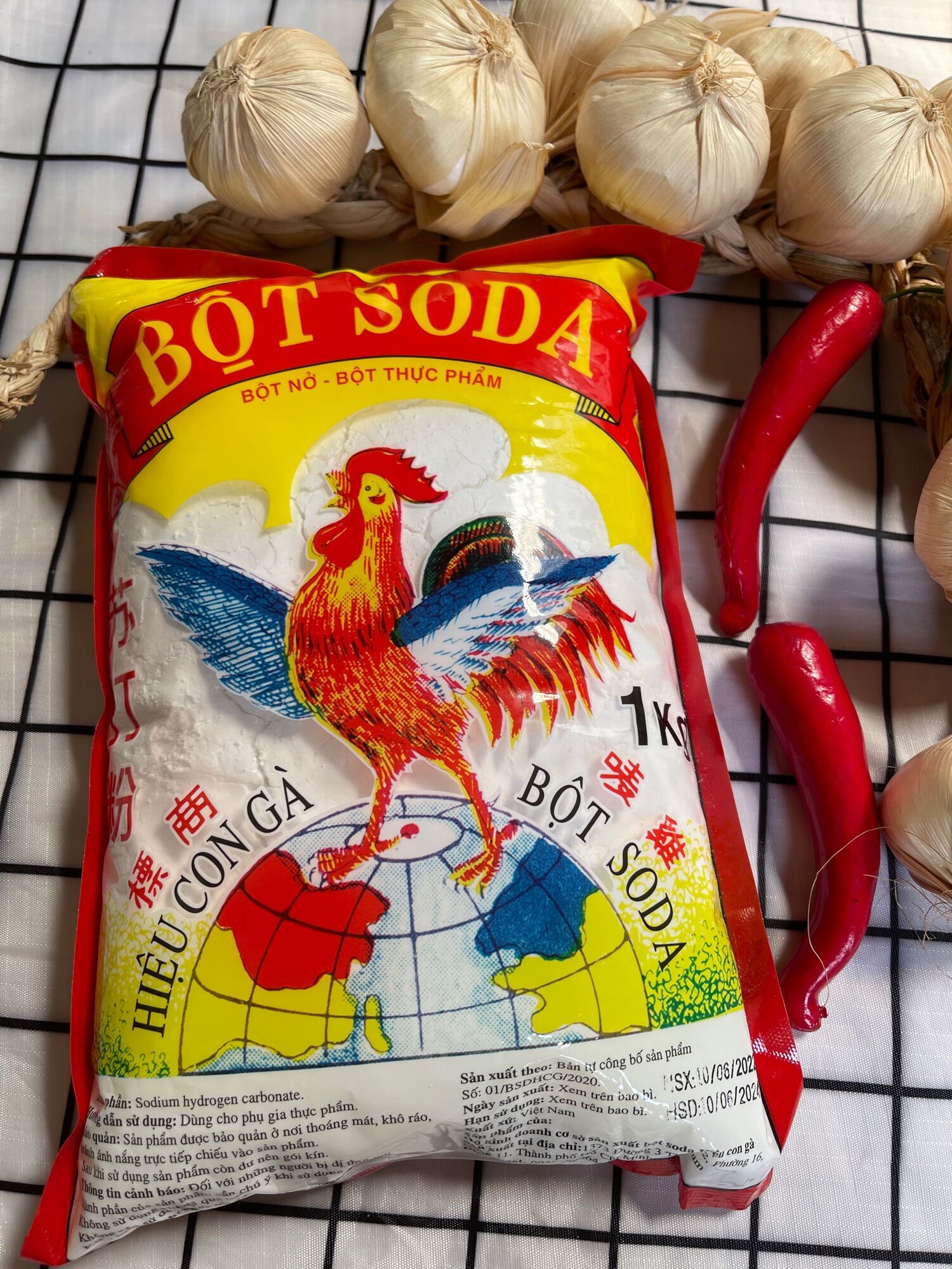 BỘT SODA / MUỐI DIÊM HIỆU CON GÀ  - 1KG