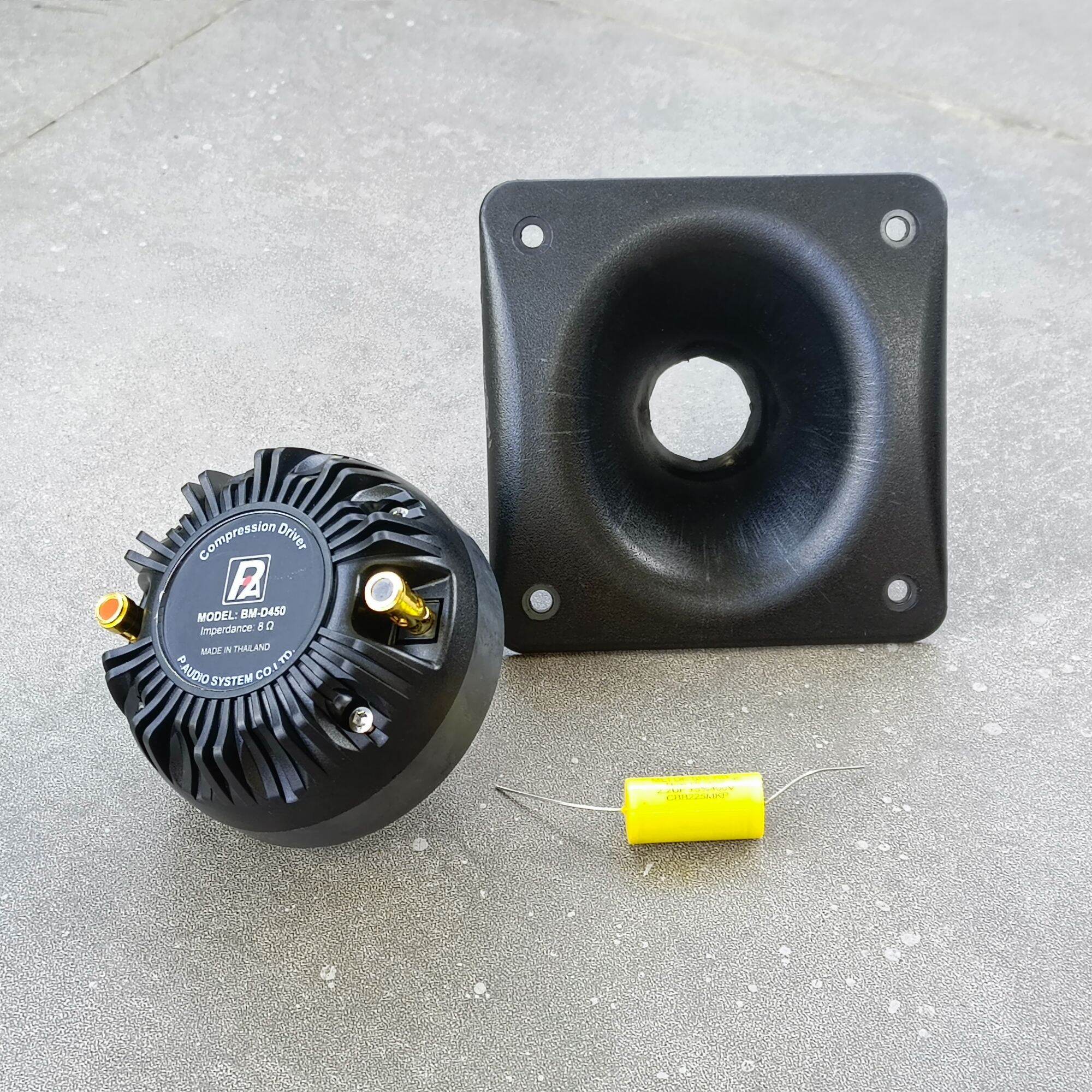 LOA TREBLE 350 P.A + HỌNG KÈN 12x12 VUÔNG + TỤ 2.2uF