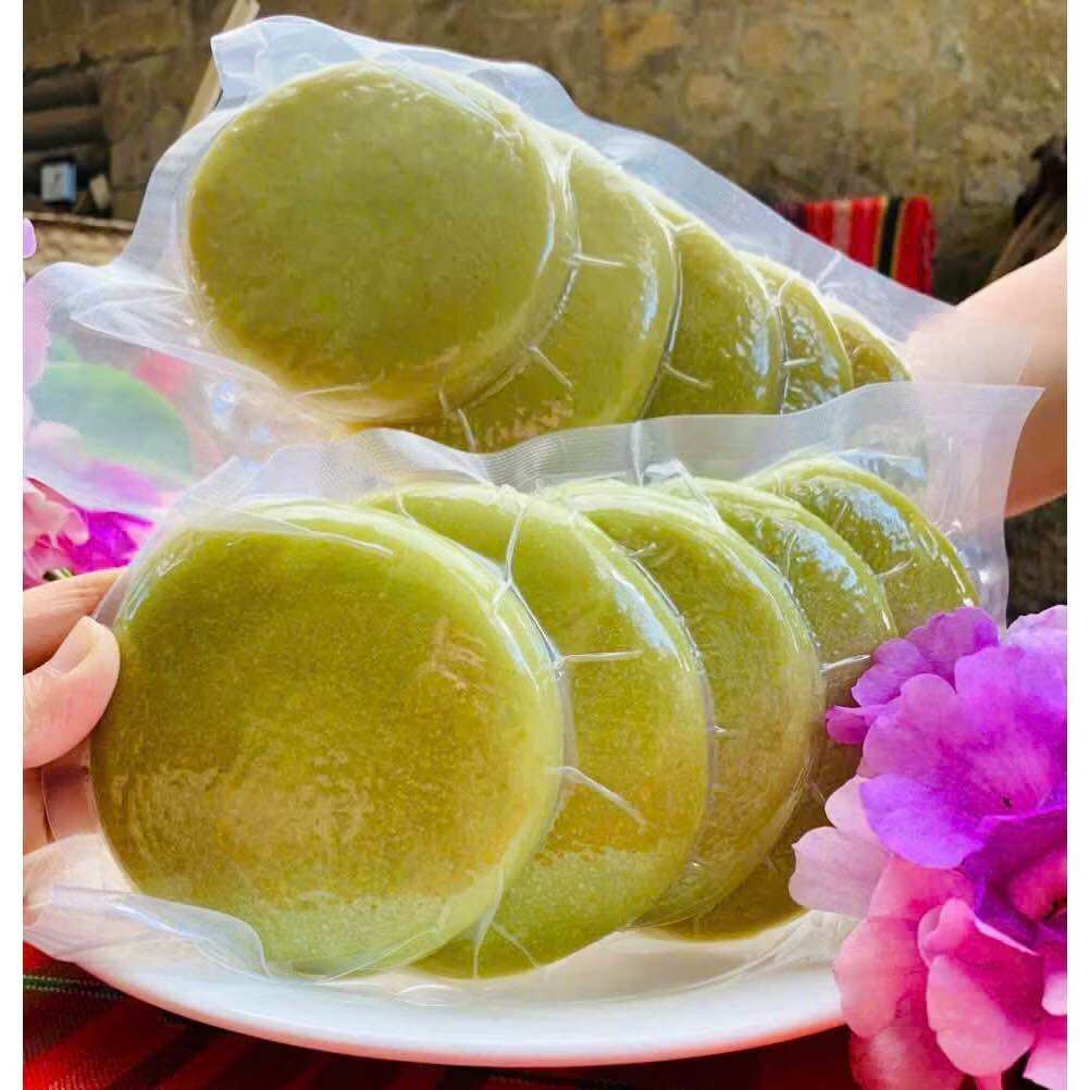 Bánh dày cốm giã tay