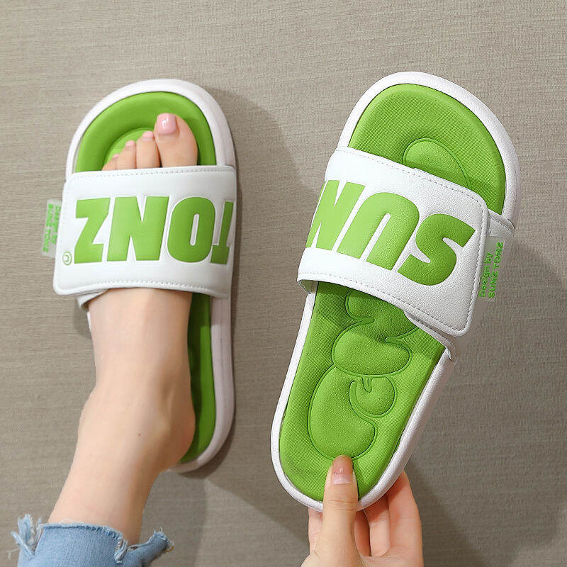 Dép Thể Thao Dép Lê Đi Trong Nhà Cặp Đôi Cảm Giác Giẫm Đạp Chống Trượt Đế Dày Trào Lưu Thời Trang Ngoài Trời Đi Bên Ngoài Mùa Hè Cho Nam Nữ