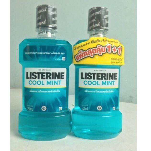 Nước súc miệng listerine cool mint 750ml – thái lan