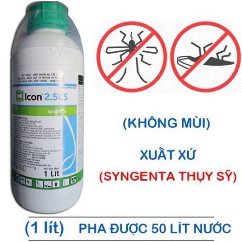 Thuốc diệt muỗi icon 2.5cs chai 1 lít syngenta - thuỵ sỹ - hàng chính hãng, an toàn hiệu quả