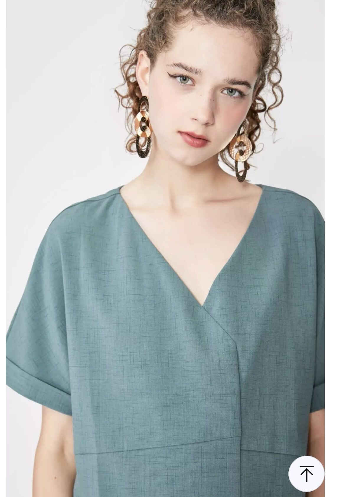 Vero moda váy lửng cổ V phong cách instagram chất liệu cao cấp màu xanh new tem tag
