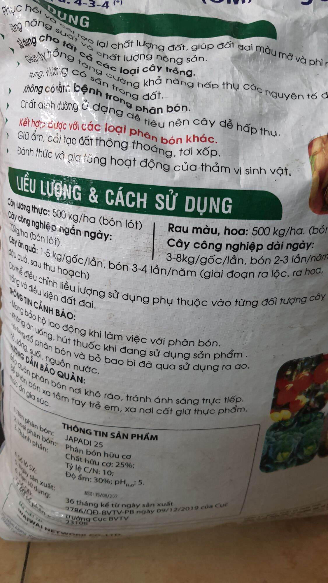 1kg phân gà viên nén nhập khẩu nhật.
