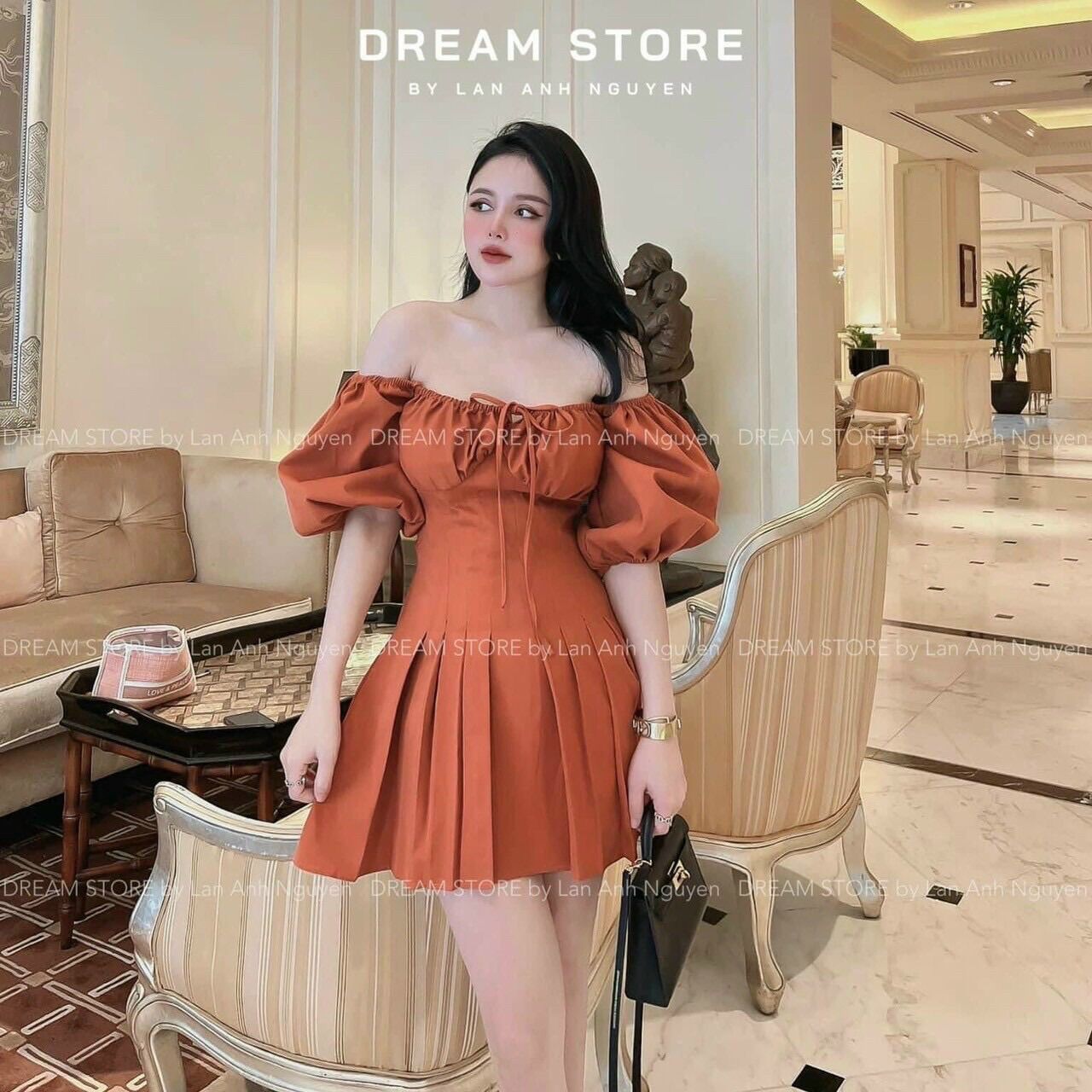 (SHOP BIGSIZE nữ 50kg đến 90kg) ĐẦM TRỄ VAI TAY PHỒNG