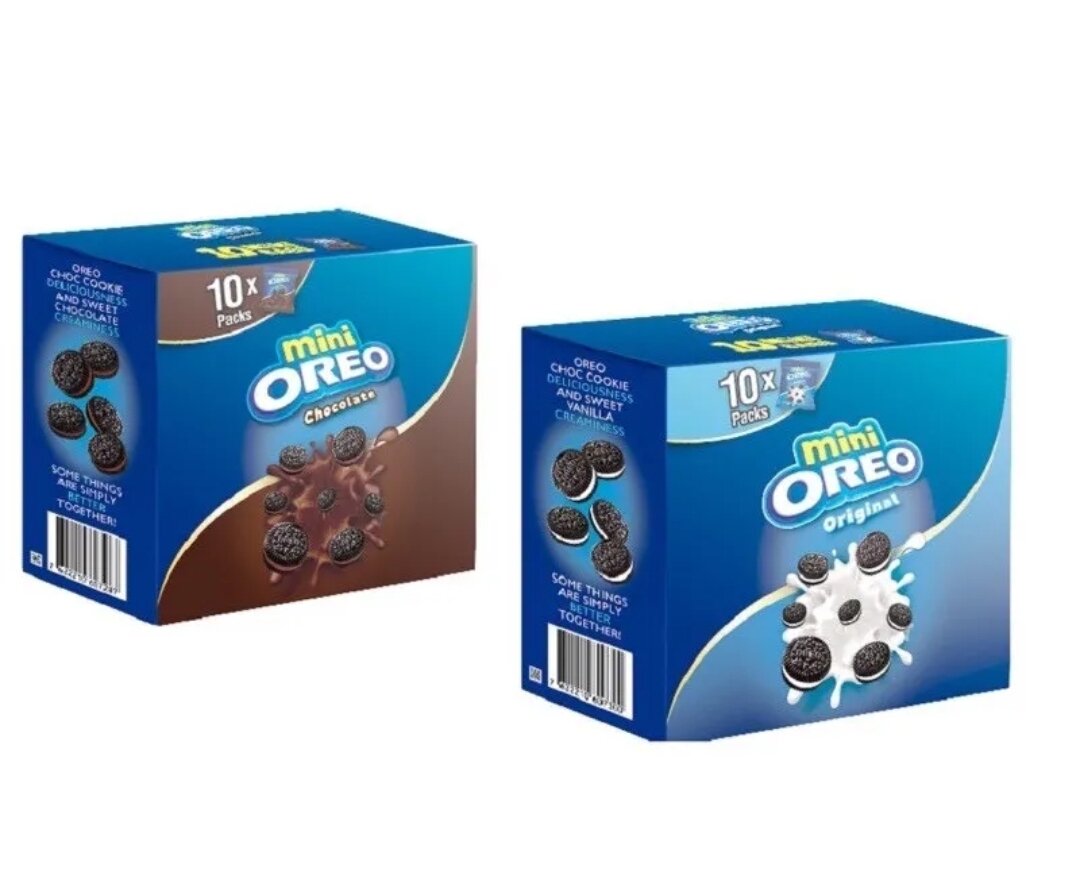 Oreo mini 204g _ hộp bánh quy oreo mini nhân kem vani/ socola 204g