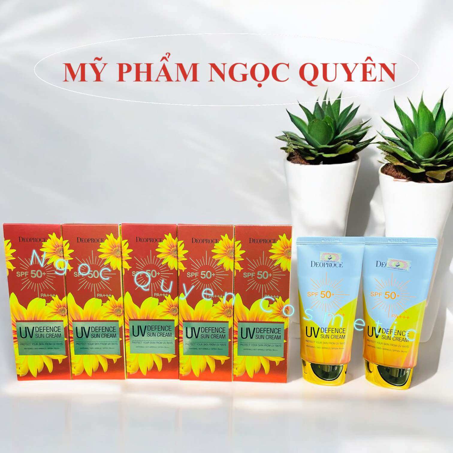 (Tem phụ + Date 2028) Kem Chống Nắng Deoproce Sps 50+ Hàn Quốc