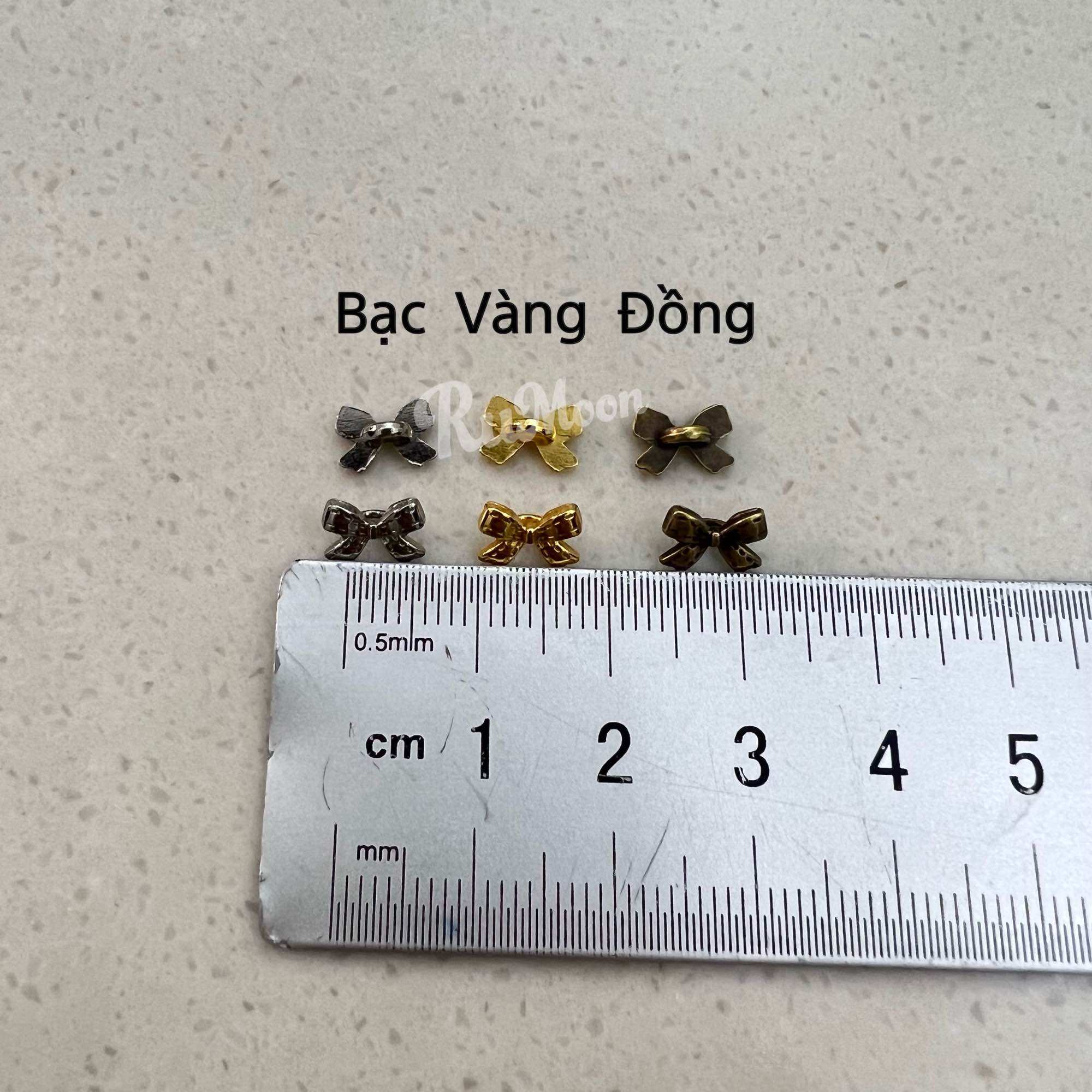 Khuy Hình Nơ 8mm Mini cho Búp bê, Obitsu, Bjd