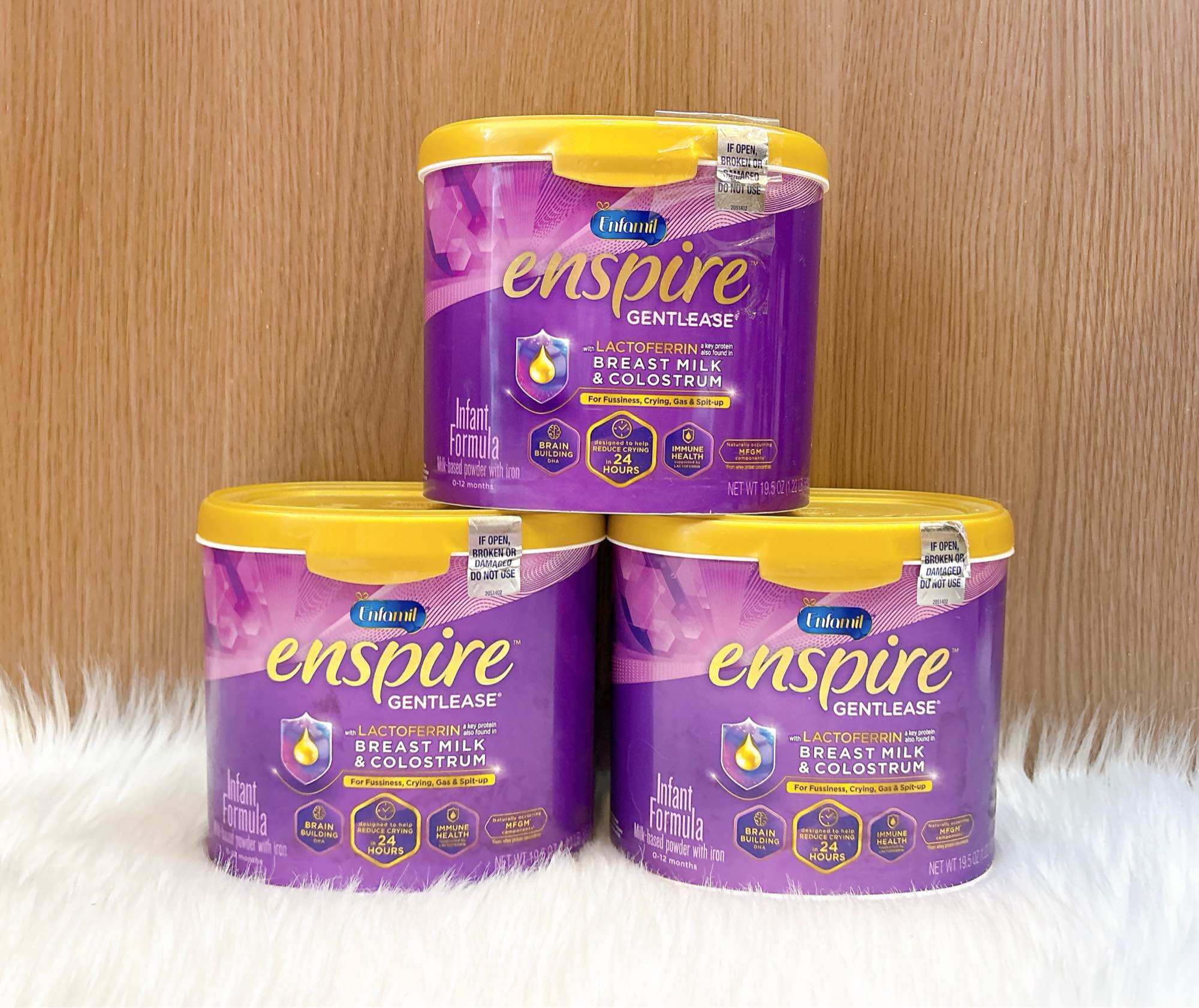 [HÀNG MỸ] Sữa Enspire Gentlease Nắp tím 567g